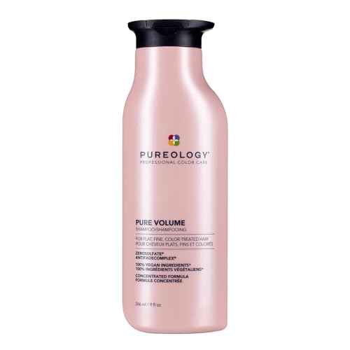 Pureology Pure Volume Shampoo - Enhances Volume and Movement, Lightweight Shampoo for Fine, Flat, Color Treated Hair, Sulfate-Free & Vegan