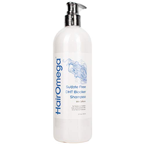 DrFormulas HairOmega DHT Blocker Shampoo + Conditioner with Moroccan Argan Oil, Jojoba Oil, Avocado Oil (Sulfate Free Shampoo + Conditioner Set)