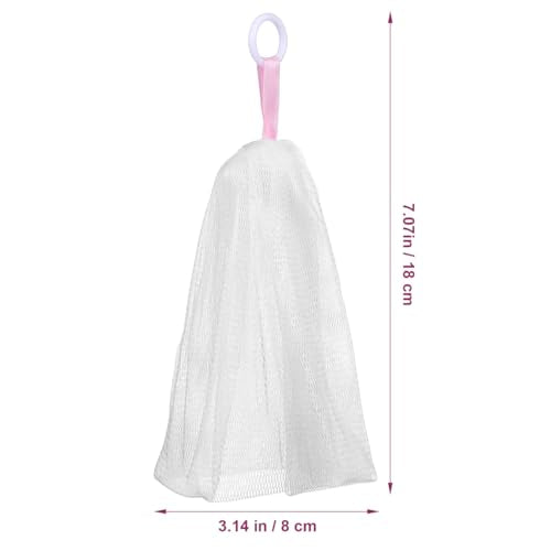 3 Pcs Japanese Soap Foaming Nets Exfoliating Mesh Soap Saver Pouches for Facial Cleansing Easy to Use for Body and Shower