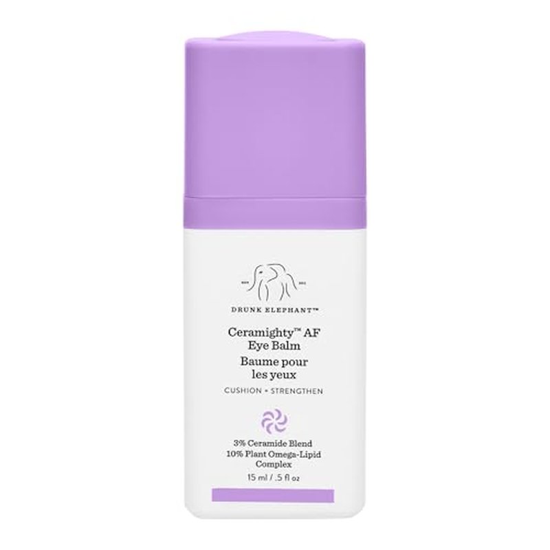 Drunk Elephant Ceramighty AF Eye Balm - 15 ml/.5 fl oz - Moisturizing Eye Cream - Clean Clinical Skincare - Cruelty-Free - Dermatologist-Tested - Free of Essential Oils, Silicones, and Fragrance