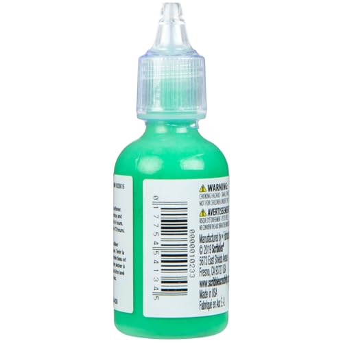 Scribbles 13903 3D Fabric Paint Shiny, Green