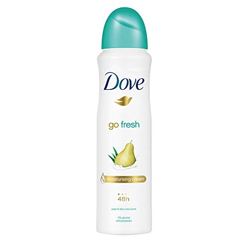 DOVE MEN + CARE Go Fresh Pear & Aloe Vera Scent Antiperspirant Spray 150ml = 5.07oz Plus one Free Pantene 1.7oz Pro-V Deep Fortifing ($7 Value) (CD-8058615376234-KIT)
