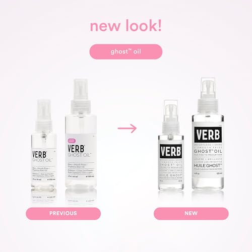 VERB Ghost Oil - Weightless Hair Oil for Fine to Medium Hair - Smooths Frizz, Adds Shine - No Parabens, Gluten or Harmful Sulfates