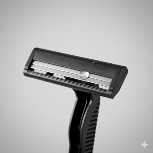 100 Twin Blade Black Disposable Razors in Bulk - Professional or Home Use