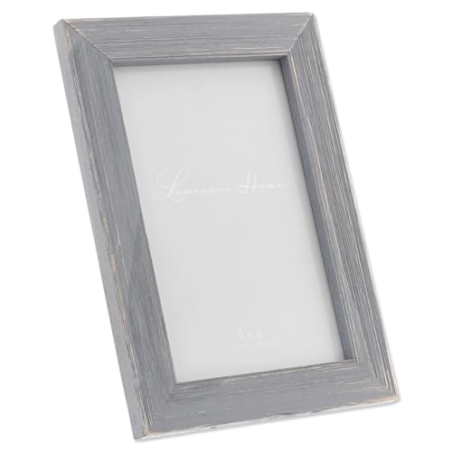 Lawrence Frames 745646 4x6 Charlotte Weathered Gray Wood Picture Frame