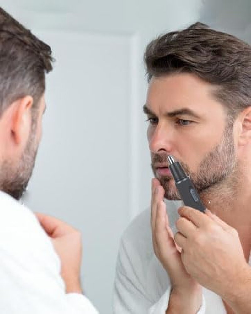 Nose Hair Trimmer for Men - Painless 3-in-1 Grooming Kit with Rechargeable Waterproof Heads | Easy Ear, Eyebrow & Body Hair Removal