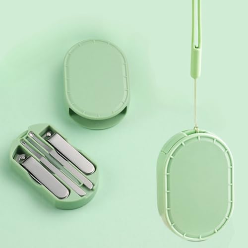 Manicure Set for Men & Women, 5-Piece Nail Care Kit, Portable Grooming Kit for Travel, Stainless Steel Nail Tools with Case Suitable for Home, Office, Outdoor Travel Kit