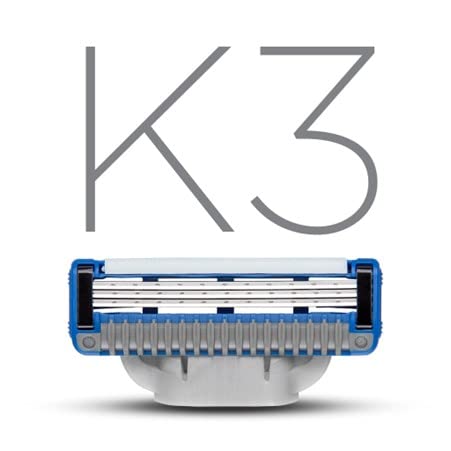 King of Shaves K3 Three Blade Cartridges, Pack of 4