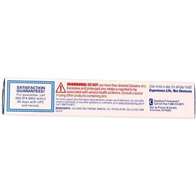 Fixodent Denture Adhesive Cream - Strong Hold for All-Day Comfort | 2.40 oz, Pack of 5