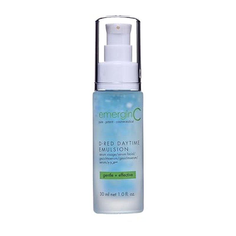 emergin C D-Red Daytime Emulsion - Gentle + Effective Redness Reducing Formula with Aloe Vera, Chamomile + Vitamin E - Soothing, Calming Emulsion for Redness (1 Ounce, 30 ml)