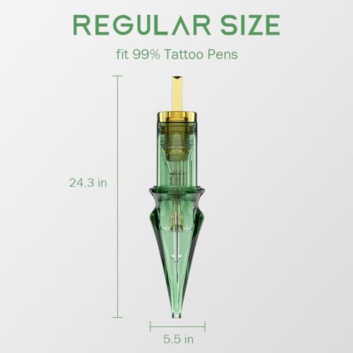 Tattoo Cartridge Needles,Solong Pro 50Pcs Disposable Tattoo Needles Liners 12#(5RL) Round Liner X-Taper Tattoo Needle Cartridge EN01S-50-1205RL-X