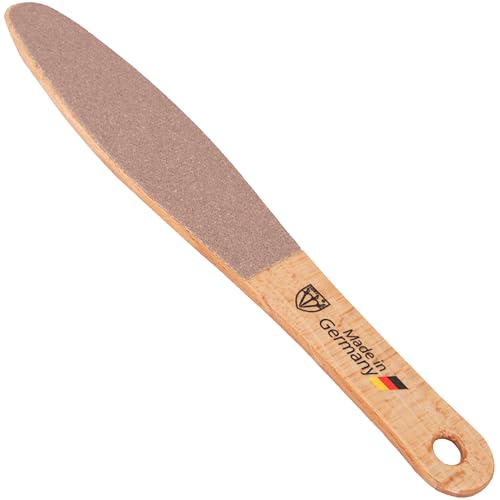 3 Swords Germany Brand Quality Foot File Made from German Beech Wood, Two-Sided Smooth and Rough, Hard Skin Callus Removal