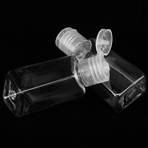 KEILEOHO 200 PCS Plastic Empty Bottles with Flip Cap, 1oz/30 ml Refillable Travel Size Bottles, Mini Plastic Empty Toiletry Bottles for Lotions, Creams, Shampoo and Toiletries