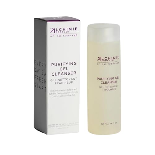 Alchimie Forever Purifying Gel Cleanser antioxidant-rich Facial Cleanser With Anti-Aging Benefits - Natural Ingredients, Perfectly Clean, Radiant, & Healthier-looking Skin 6.6oz