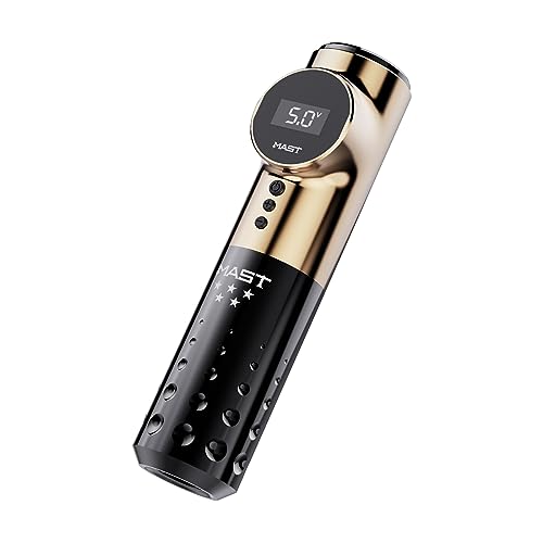 Mast Archer Wireless Tattoo Pen Machine, 5 Star Series Pro Rotary Tattoo Gun with Powerful Motor by Mcore, 2,000mAh Battery by Mastlabs for Run Long Time