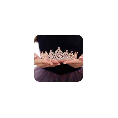 JWICOS Crystal Tiaras and Crowns for Women and Girls - Wedding, Birthday, Prom and Christmas Hair Accessories