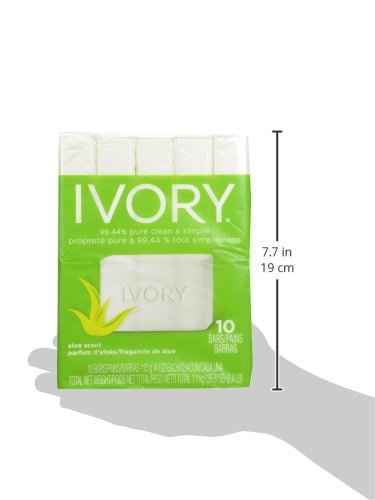 Ivory Aloe 10-Count: Bath Size Bars 4 Oz Packaging may Vary