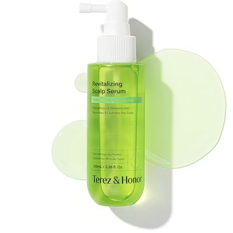 Scalp Serum for Hair Growth Spray ? Korean Vegan Treatment for Hair Loss, Thinning & Itchy Scalp, Non-Greasy, Lightweight Formula to Exfoliate Dandruff & Strengthen Roots ? For Men & Women (100 mL)