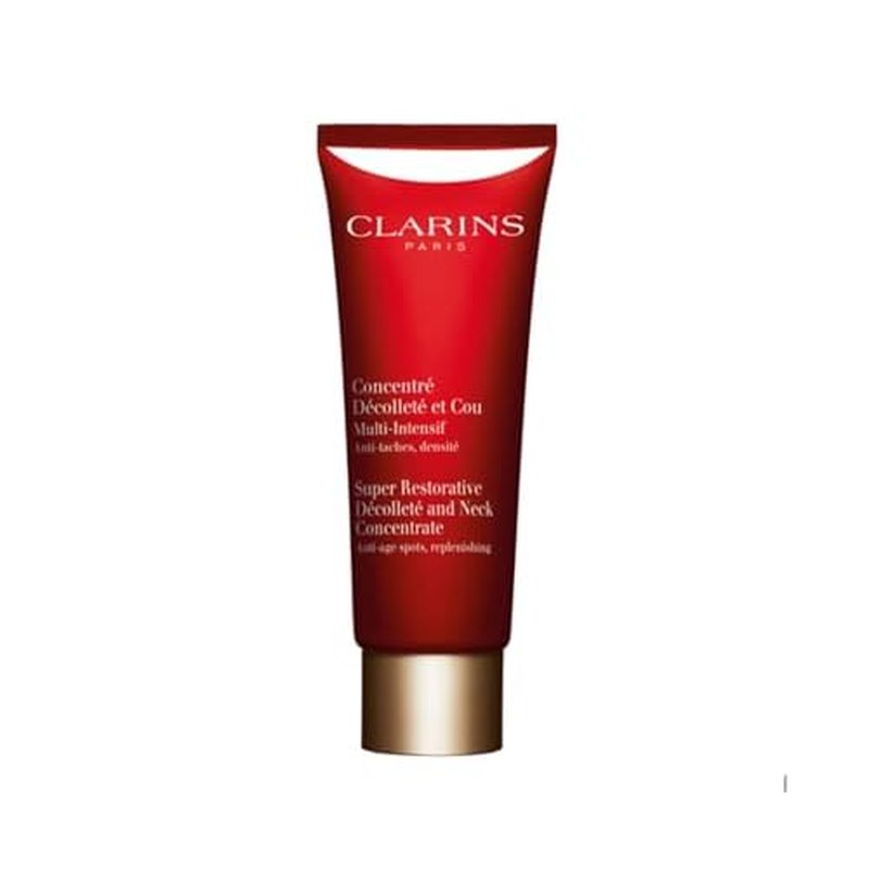 Clarins Super Restorative D?collet? and Neck Concentrate | Deeply Replenishing, Anti-Aging Cream For Mature Skin | Skin Texture Is Refined and Chest Creases Are Visibly Diminished After 4 Weeks*