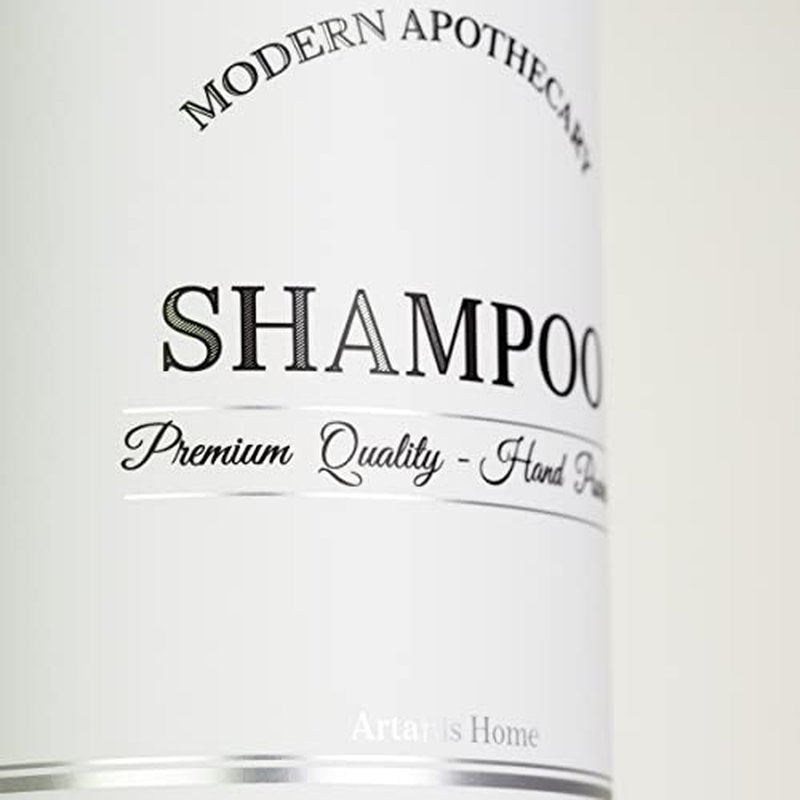 Clear Refillable Shampoo, Conditioner, and Body Wash Bottles - PET Plastic Shampoo Bottles Refillable with Oil Rubbed Bronze Pump - Waterproof Labels - 16 oz, 3 Pack