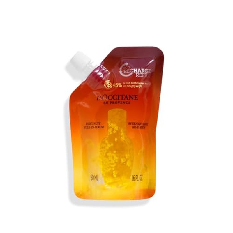 L'Occitane Immortelle Overnight Reset Oil-In-Serum: More Radiant Skin In 1 Night, Smooth Fine Lines, Revitalize Dull Skin, Award-Winner