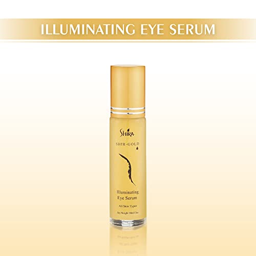 Shira Shir-Gold Illuminating Eye Serum HelpsTo Reduce Fine lines and Dark area around EyesHydrates Eye AreaSuits All Skin Types (10 ML)