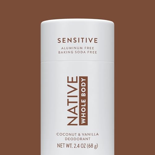 Native Whole Body Deodorant Stick Contains Naturally Derived Ingredients, Deodorant for Men and Women | 72 Hour Odor Protection, Aluminum Free with Coconut Oil and Shea Butter | Coconut & Vanilla
