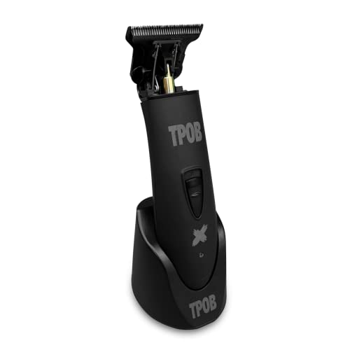 TPOB Ghost X Beard Trimmer Hair Clippers for Men, Professional Hair T-Blade Trimmer Cordless Rechargeable Edgers Clippers Electric Beard Shaver (Ghost X Blackout)
