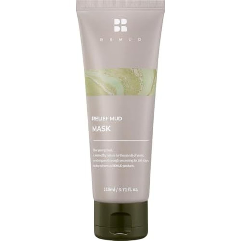 BRMUD Relief Mud Mask | Cardi B Mud Mask - Body Mud Hydrating & Moisturizing Deep Pore Cleanser Face & Body Mask w/ 91.8% Nature-Derived Ingredients - K Beauty Body Mud (3.72 fl oz)