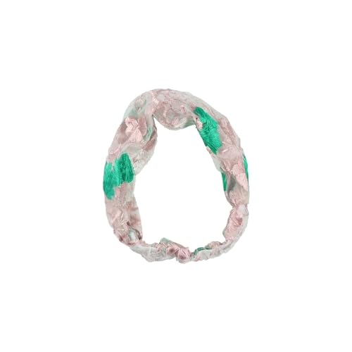 4 Pieces Lace Headbands Head Wrap,Wide Floral Lace Elastic Headbands,Embroidered Flower Lace Elastic Headbands,Bohemian Vintage Hair Turban Headband