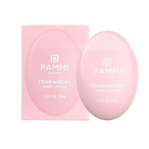 PAMMI Rose Water Lotion for Women & Men 50ml / 1.7oz ? Hydrating Hand & Body Moisturizer for Dry Skin, Mini Travel Size Lotion, Body Care, Travel Lotions for Soft, Smooth Skin - 2 Pack