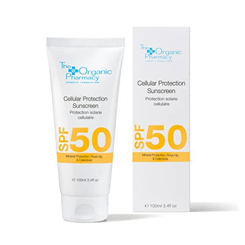 The Organic Pharmacy Cellular Protection Sunscreen SPF 50 - Mineral Sunscreen, 3.4 oz 100 ml
