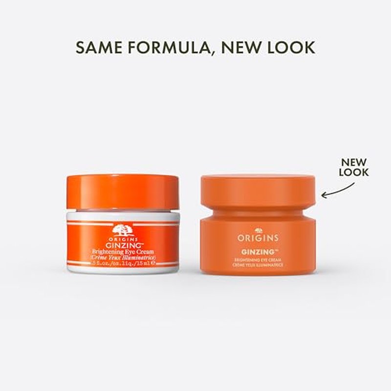 Origins GinZing Brightening Eye Cream with Vitamin C & Niacinamide| Visibly Reduces Dark Circles, 0.5 Fl Oz