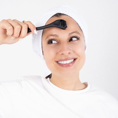 Derma Roller for Body, Hair and Sculp, 540 Titanium Microneedle Dermal Skincare, Microneedling Roller for Men and Women with Storage Case