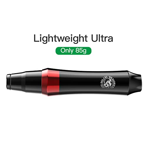 Dragonhawk S4 Wireless Tattoo Pen Kit, Complete Tattoo Machine Gun Kit, Slim Tattoo Pen with Cartridges Needles by Dragonhawklabs, Tattoo Power Supply & Black Tattoo Ink - General Tattoo Kit