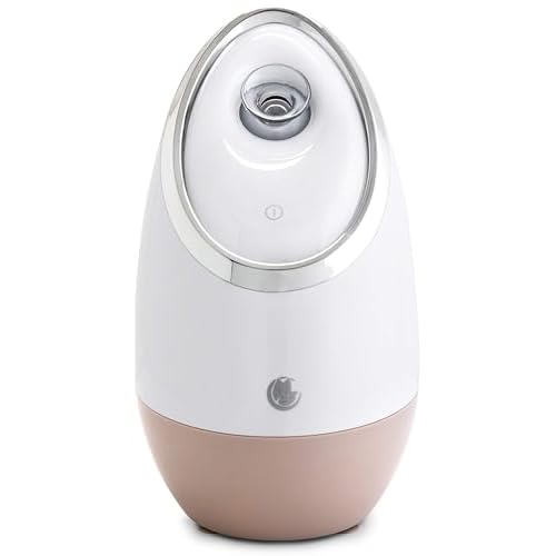 Facial Steamer SPA+ by Microderm GLO - Best Professional Nano Ionic Warm Mist, Home Face Sauna, Portable Humidifier Machine, Deep Clean & Tighten Skin, Daily Hydration for Maximum Serum Absorption
