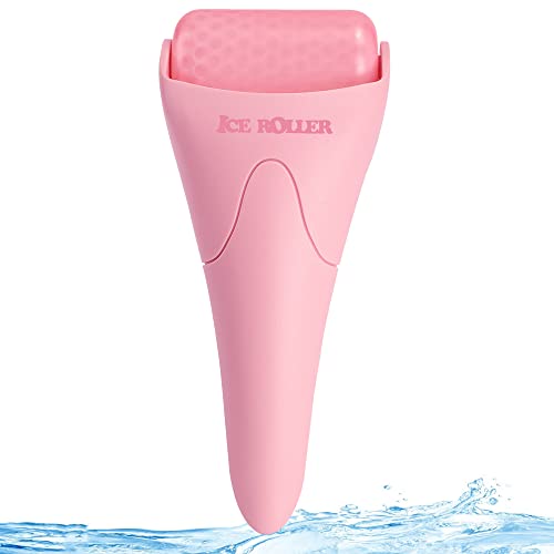 Ice Roller for Face, Eyes and Whole Body Relief, Face Roller Skin Care Tool for Migraine Relief and Blood Circulation,Ideal for All Skin Types (Pink)