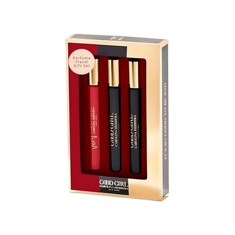 Carolina Herrera Good Girl Perfume For Women Mini EDP Rollerball Gift Set ? 3 x 0.34 Ounce