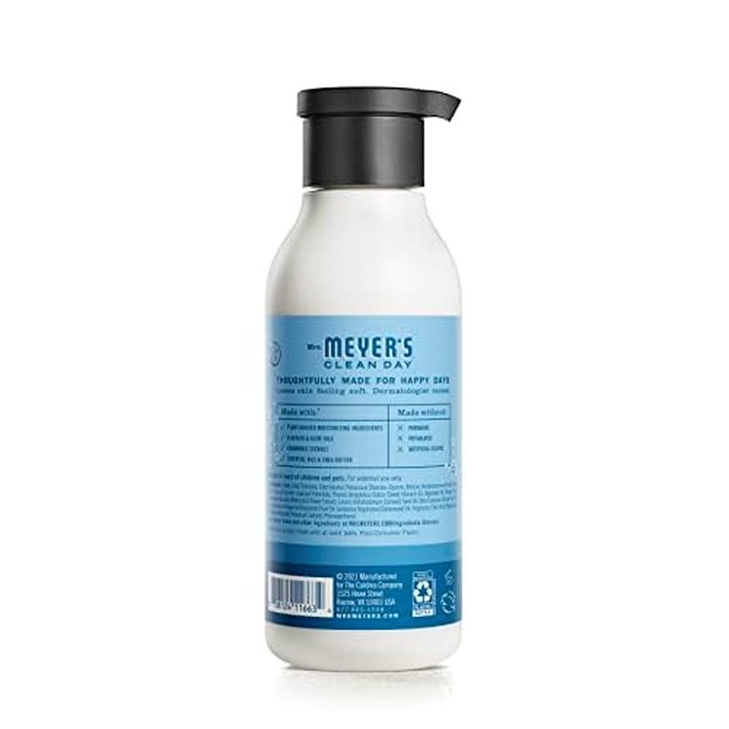 MRS. MEYER'S CLEAN DAY Body Lotion for Dry Skin, Non-Greasy Moisturizer Made with Essential Oils, Rain Water, 15.5 oz