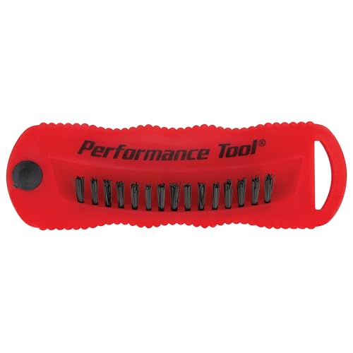 Performance Tool W9163 Utility and Fingernail Brush with Magnet / Scrub Brush