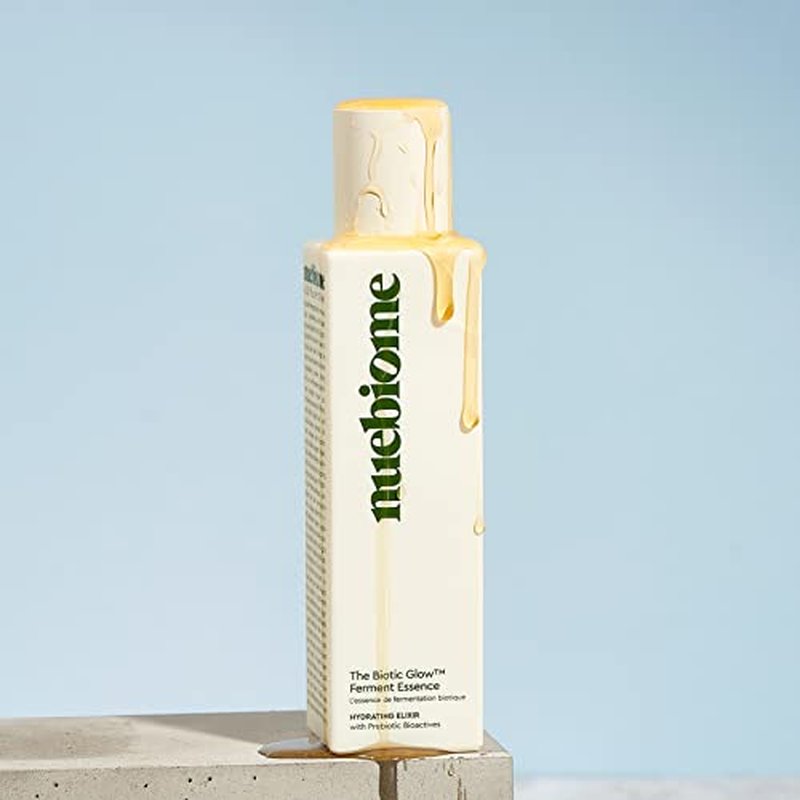 The Biotic Glow Ferment Essence, Alcohol-Free Face Essence, Gentle Exfoliant for Blackheads, Enlarged Pores, Wrinkles & Fine Lines; 128 mL