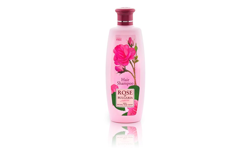 Biofresh Cosmetics Rose of Bulgaria Gift Set for Women - Hair Shampoo, Cosmetic Soap, Hand Cream with Rose Water