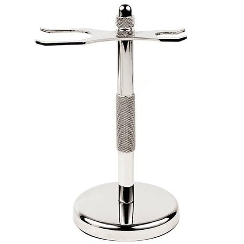 Parker 96R Men's Safety Razor Shave Set - Includes Parker Luxurious 3-Band Pure Badger Shave Brush, Deluxe Chrome Shave Stand & Parker 96R Butterfly Open Safety Razor