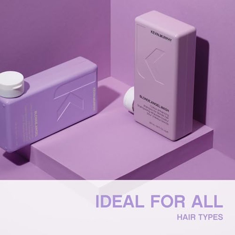 KEVIN.MURPHY BLONDE.ANGEL.WASH & BLONDE.ANGEL - Purple Shampoo for Blondes - Blonde Conditioner - Colour Enhancement Hair Care - Colour Safe - Paraben/Sulphate Free - 250 mL / 8.4 fl oz, 2 Pack
