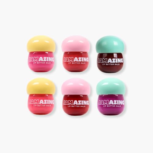 Jamazing Lip Butter Balm Guava Jam by Oz Lab High Shine Tinted Lip Balm Moisturizing Non Sticky Vegan Cruelty Free Hydrating Lip Gloss for Dry Lips Travel Friendly, 0.19 OZ/ 5.5G£¬Pack of 1