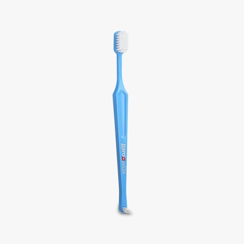 Paro exS39 Extra Sensitive Toothbrush with Interspace Brush F | Dual Features | Ultra Soft Bristles | Unisex | (6 Pack Multi-Color)