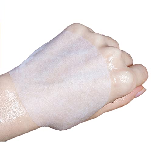 400 Sheets Disposable Non Woven Eye Mask Paper, Disposable Cotton DIY Eye Paper Disposable Cotton Eye Pillow Covers for Skincare Spa Wrap Moisture Retention