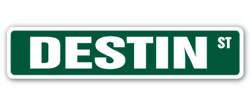 Destin Street Sign Childrens Name Room Sign | Indoor/Outdoor | 18" Wide