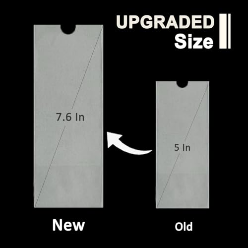 Yugui Large Tattoo Machine Pen Covers Bags - 200pcs Disposable Tattoo Gun Sleeves 2.4x7" Plastic Grip Bags for Tattoo Pen Machine Supplies, Clear