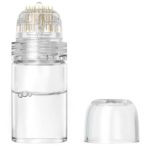 Serum Applicator Hydra Roller Derma Stamp 0.25mm - 20 Titanium Microneedling Roller Stamp (Serum is Not Included)